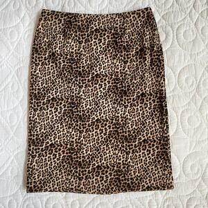 Alfani Size 4 Animal Print Smooth Knit Pencil Skirt IMMACULATE CONDITION!